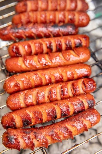 Marinated Grilled Hot Dogs